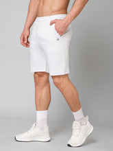 RS CASUAL COTTON MELANGE SHORTS-WHITE